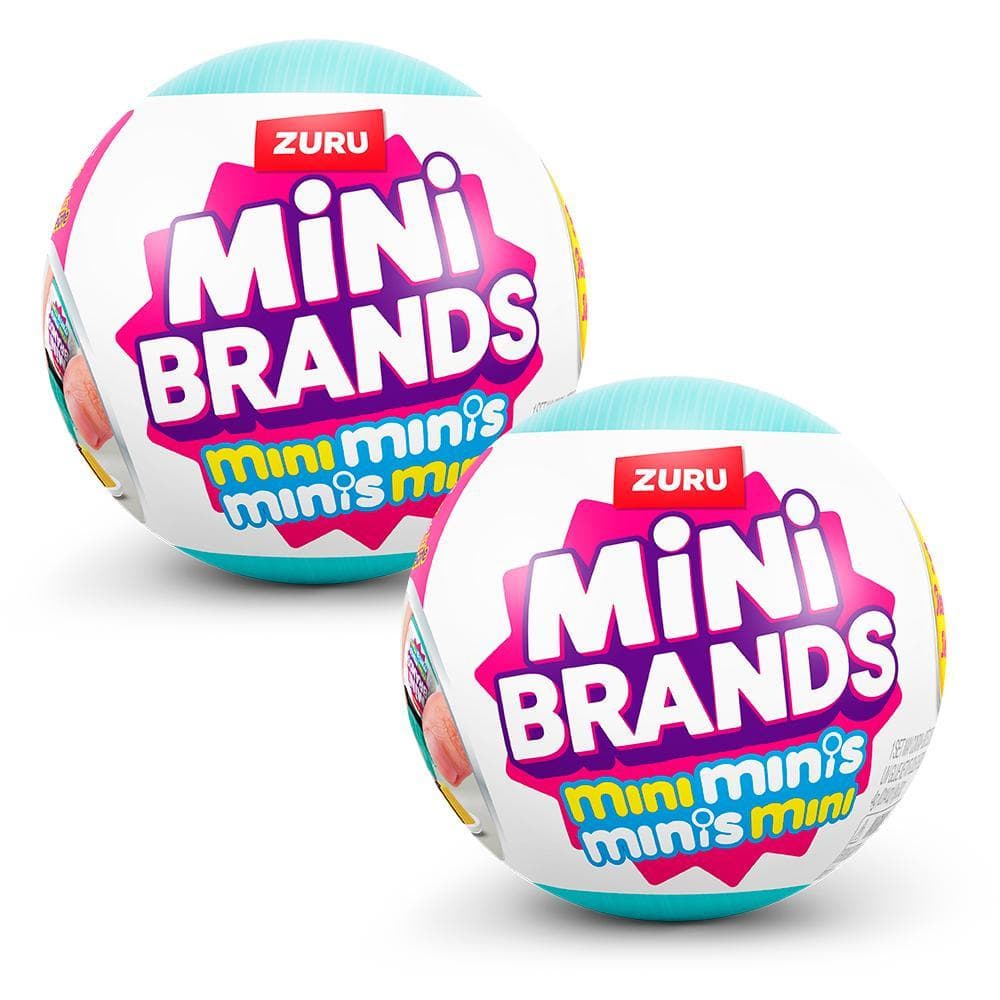 Kit 2 Mini Brands Bola Esfera Cápsula Surpresa Colecionável — imagem 2 de 6