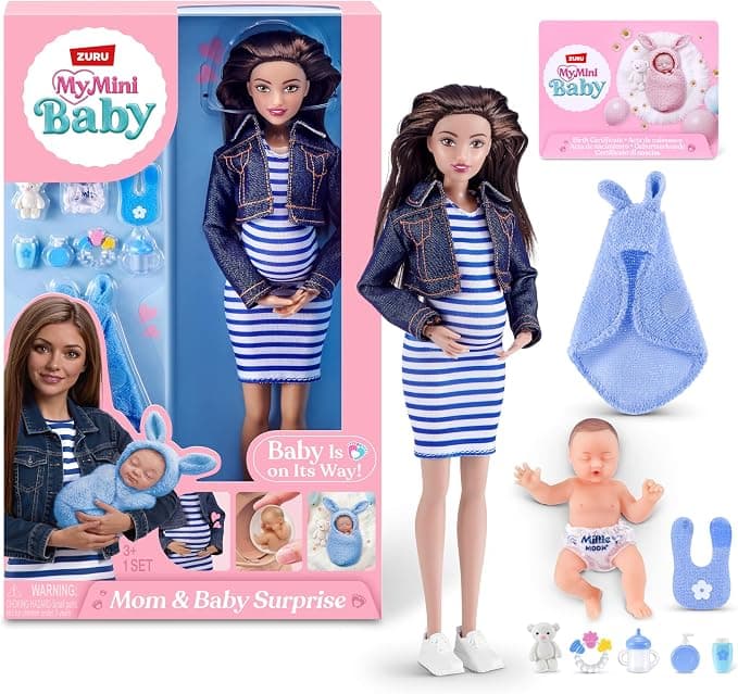 Boneca Grávida My Mini Baby Morena — Mamãe e Bebê Surpresa — imagem 1 de 1